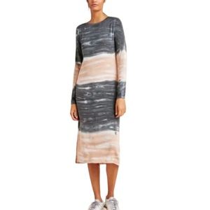 Dolan Black and Cream Long Sleeve Dress